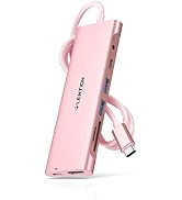 LENTION 3.3FT Long Cable USB C Hub with 4K HDMI, 2 USB 3.0, Card Reader, Aux, Type C Data/Chargin...