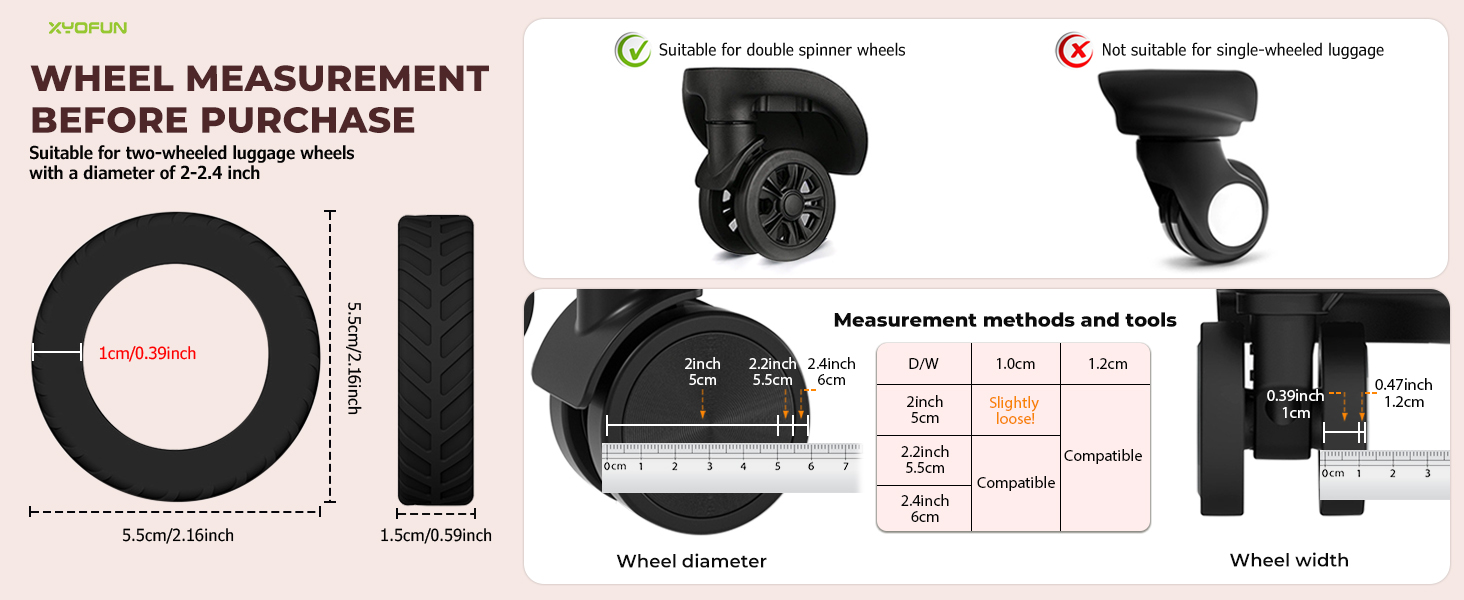 silicone luggage wheel covers rubber luggage wheel protector rolling suitcase wheel covers