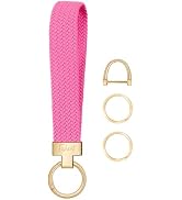 Fishent Stretchy Keychain, Woven Keychain Wristlet for Keys