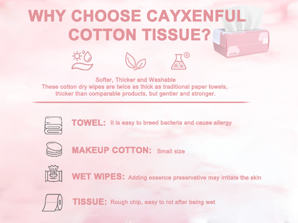 Cotton Dry Wipes