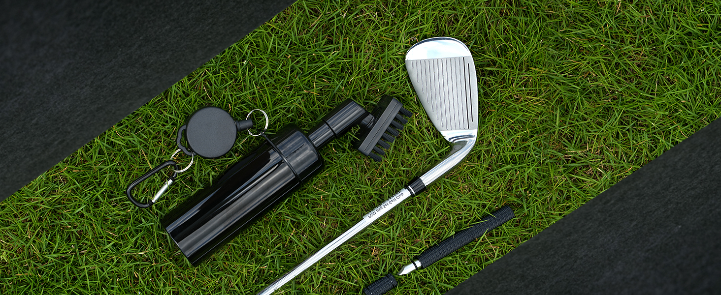 Pro Golf Club Water Brush and Golf Club Groove Sharpener