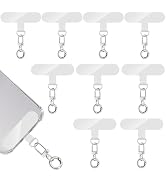 Phone Tether Tab, 10 Pieces Universal Phone Lanyard Patch Without Adhesive with 20 Pieces Swivel ...