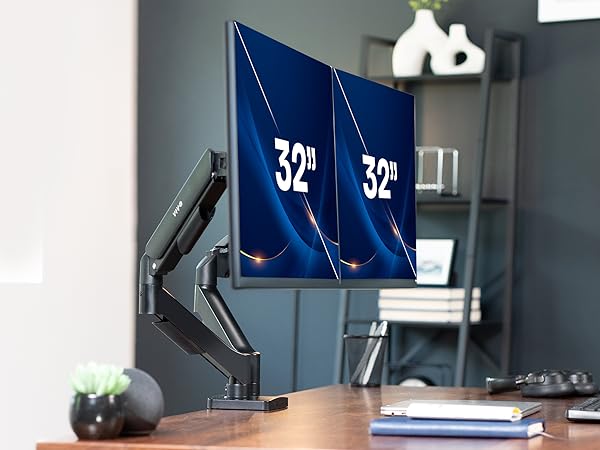 Dual Monitor Counterbalance Desk Mount