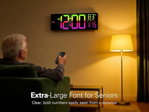 digital wall clock