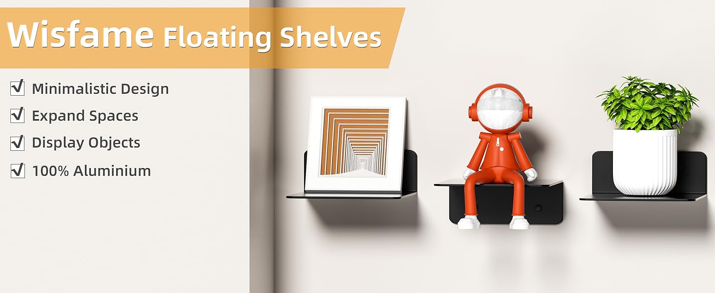 Small Wall Shelves-Black