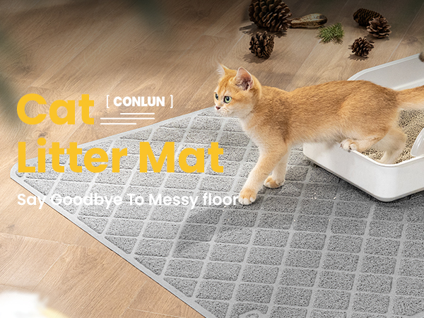 cat litter mat