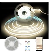 DAYBETTER COB LED Strip Lights, 32.8 ft/10 m 3200 LEDs Bright Natural White LED Light Strips with...
