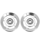 ULTECHNOVO 2pcs Portable Fitness Pulleys Aluminum Cable Pulleys for Gym Equipment Easy to Install...