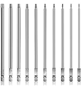 Rocaris 10pcs 6 In T8 - T40 Security Torx Bit Set - Torx Star Drive Security Screws - S2 Steel, 1...