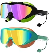 LEEIGGT Swim Goggles,2-Pack Swimming Goggles of Professional Anti Fog No Leaking UV Protection Wi...