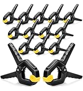 14 Pack Spring Clamps, 3.5 inch Heavy Duty Clips Plastic Spring Clip, Backdrop Clips Balloon Arch...