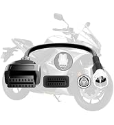 OBD2 Adapter Cable for Yamaha, Honda Motorcycle OBD Diagnostic Cable 3Pin to 16Pin