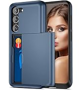 Jiunai Samsung S23 Case, Galaxy S23 Case Wallet Cover Credit Card IDs Cash Holder Shell Sliding P...
