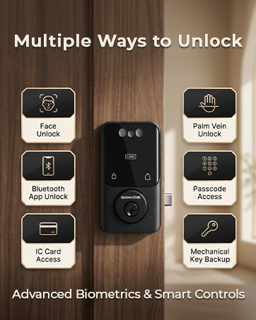 BAMoONE smart lock access methods