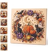 Kanroadi Halloween Ghost Pearl Art DIY Kit,Halloween Diamond Art,Spooky Cute 3D Diamond Painting ...