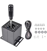 CNRAQR PC USB Simulator Shifter 7+R H Gear Shifter forLogitech G29/G27/G25/G920, T300RS/GT, Compa...