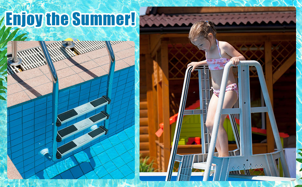 Stainless Steel Swimming Pool Ladder Steps
