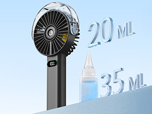 hand held fan with water mist