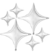 KatchOn, Silver Sparkle Foil Balloons - Pack of 6 | Silver Metallic Balloons for 2023 Graduation ...