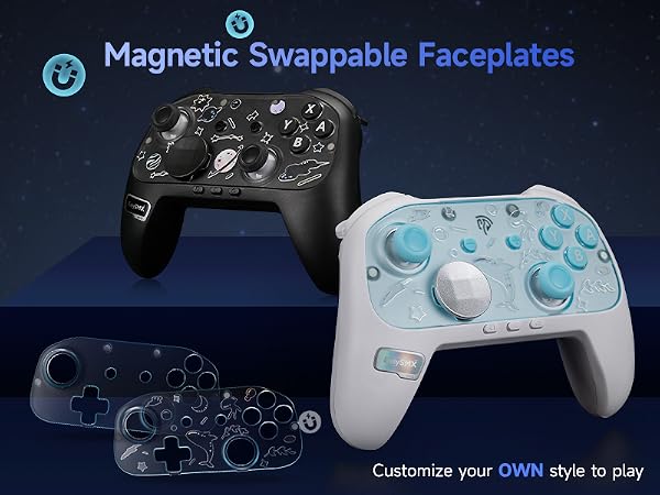 Magnetic swappable Faceplates