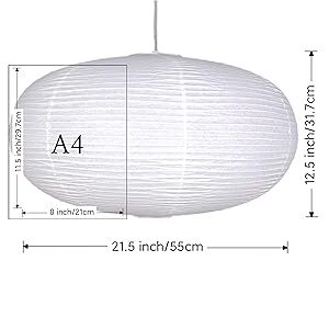 Large Oblate Paper lampshade,ceiling lampshade