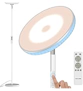Bright Floor Lamp,42W 3700LM LED Torchiere Floor Lamps for Living Room, 71in. Modern Tall Standin...