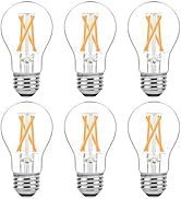 Brightever Dimmable E26 LED Bulb 60 Watt Equivalent, 6W Vintage Edison Light Bulbs 2700K for Ceil...