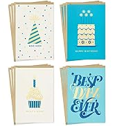 Hallmark Birthday Cards Assortment, Vintage Happy Birthday (12 Cards with Envelopes)