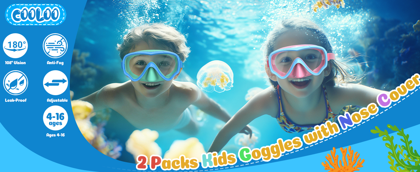 kids goggles with nose cover