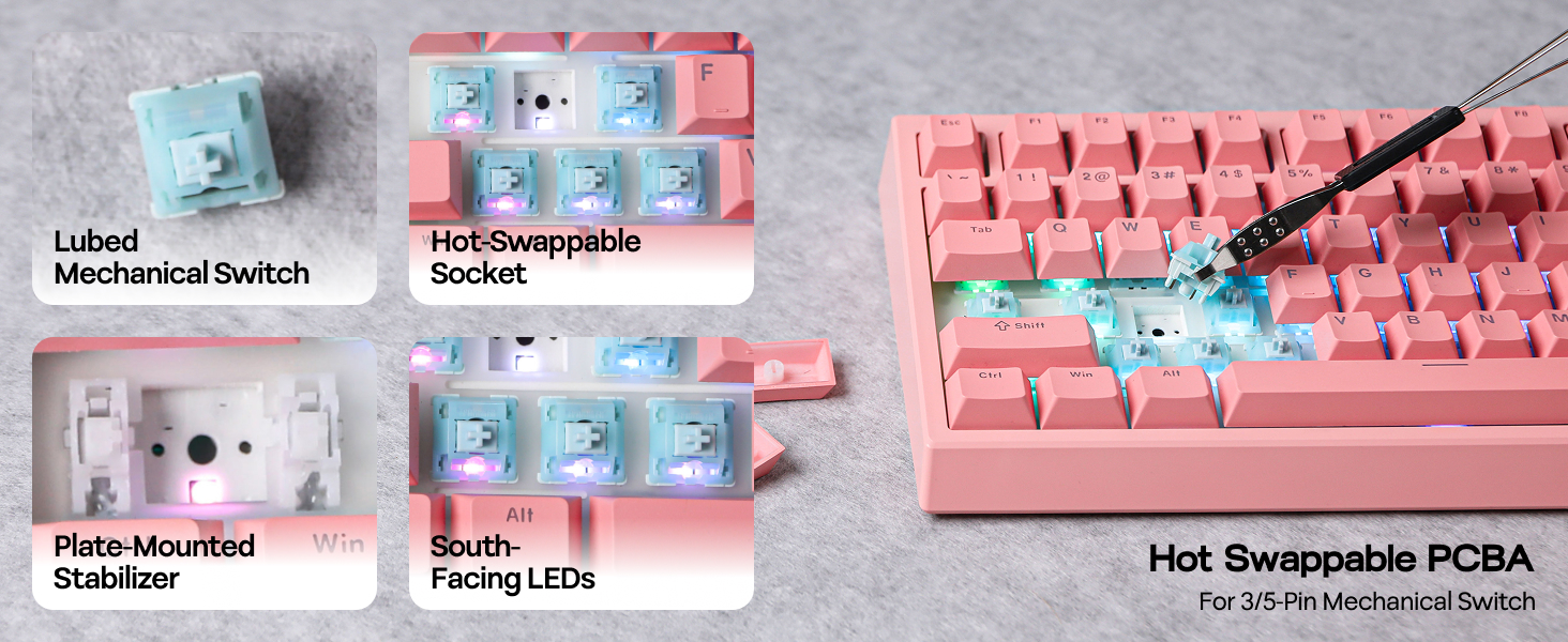 EPOMAKER G84 80% Gasket Mechanical Keyboard