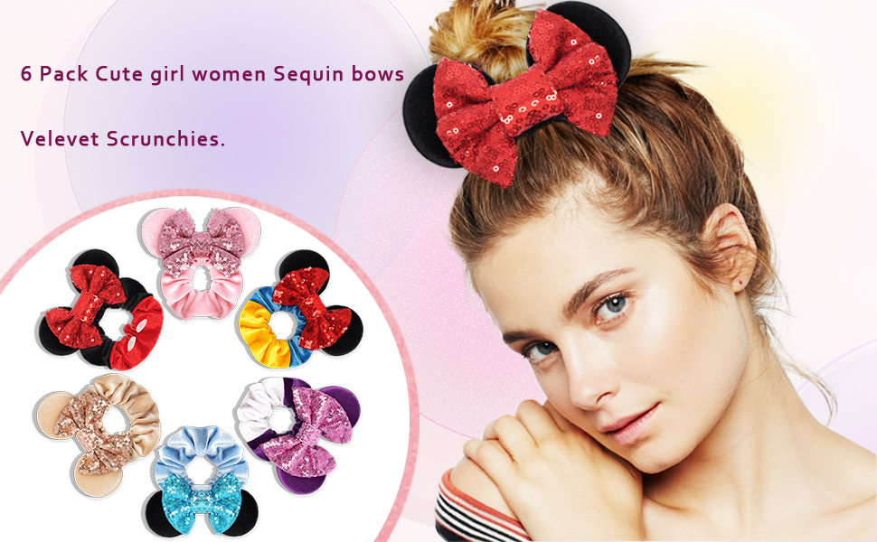 mouse ears mouse ear scrunchies mickey ear scrunchies disney trip minnie ears purple scrunchie