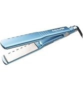 BabylissPRO Nano Titanium Specialty Ionic Hair Straightener, Professional Flat Iron For All Hair ...