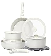 SODAY 15Pcs Pots and Pans Set Non Stick, Cookware Sets with Detachable Handle, Nonstick RV Kitche...