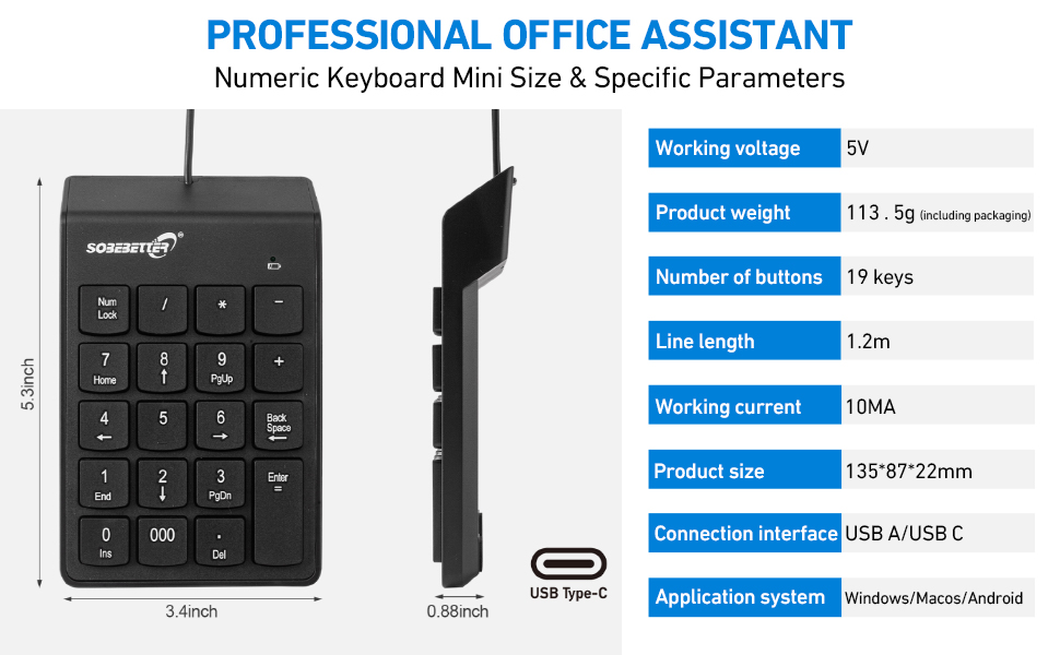 Numpad numerical key pad wireless 10 key for laptop num pad keyboard num pad wireless number pad