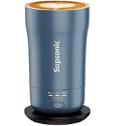 Supsonic - 14oz Heated Coffee Mug, Self-Heating Travel Mug with 3-Temp Settings, Insulated Stainl...