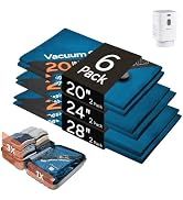 Vacuum Storage Bag with Wireless Pump for Carry On Checked Luggage 2S/2M/2L | Designed for Carry-...