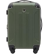 Travelers Club Chicago Expandable Luggage, Thyme Green, 20" Carry-On