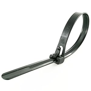 reusable zip ties 6 inch black