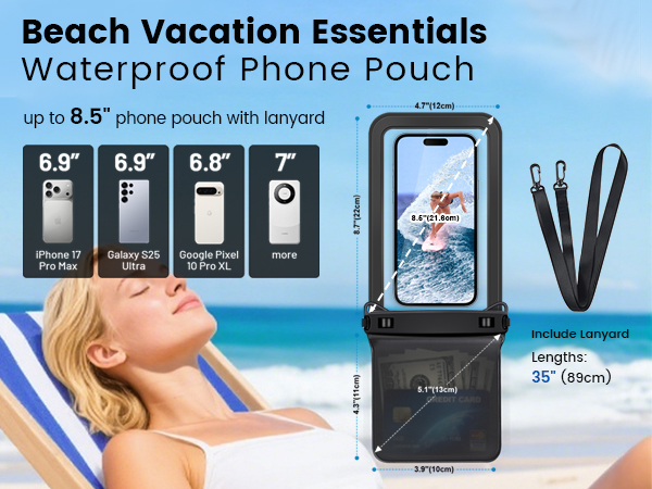 waterproof pouches for cell phones