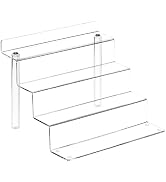 Clear Acrylic Risers Display Stand for Pop Figure,1 Pack- 4 Tier Cupcake Stand, Dessert Display S...
