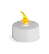 SLS SUPPLY FLORA Realistic Flickering Flameless Candles, Battery Operated Tea Lights, Electric Ca...