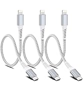 Short USB C to Lightning Cable
