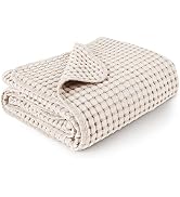 Konssy Waffle Baby Blanket - Soft & Cozy Nursery Swaddle Blanket, Lightweight Toddler Throw for B...