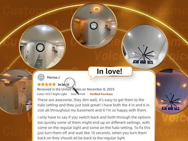 recessed night light
