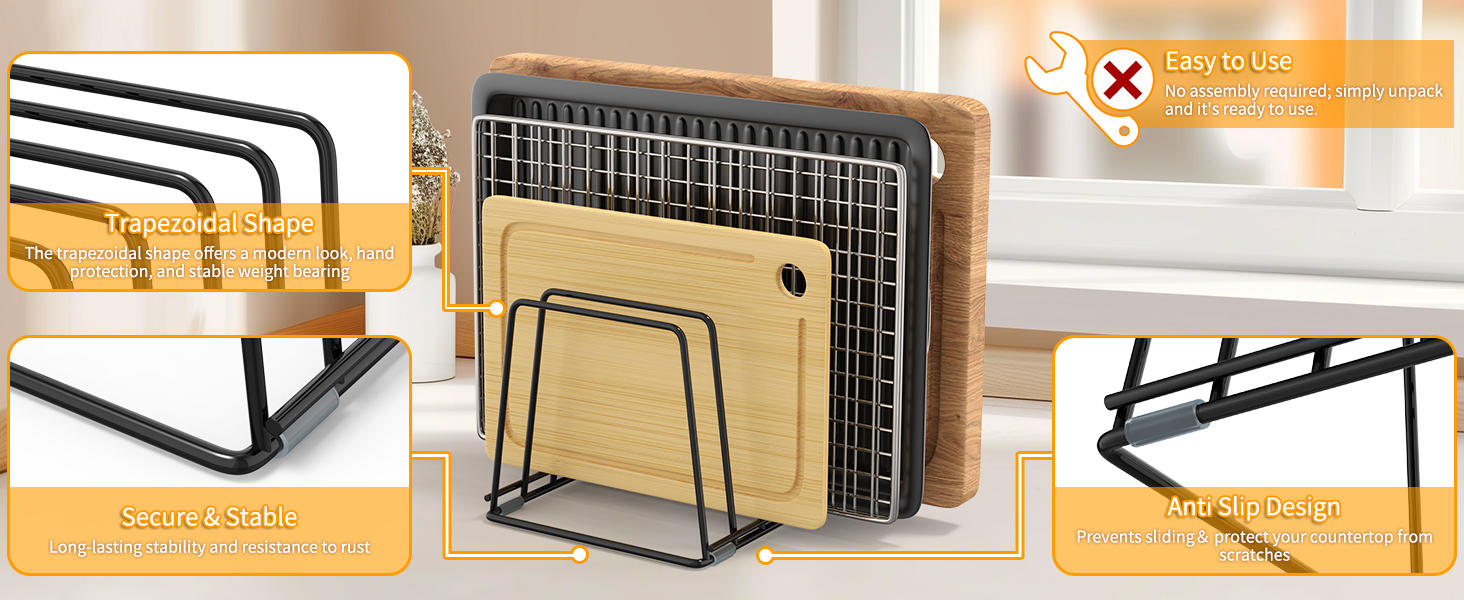 LAEMYFYRE Cutting Board Holder Stand