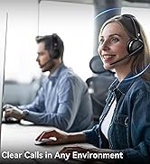 wireless headset with mic for work