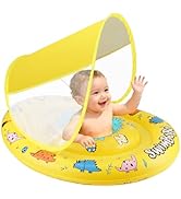 Swimbobo Baby Pool Float Ring with Adjustable Sun Canopy and Safety Seat Pool Toy for Age of 6-36...