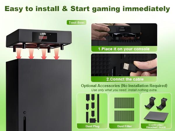 xbox series x fan cooling system