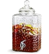 Style Setter Homestead Beverage Dispenser Cold Drink Dispenser w/ 2.5-Gallon Capacity Glass Jug, ...