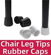 chair leg tips rubber caps black white